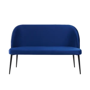 Eetkamerbank fluweel marineblauw OSBY Eetkamerbank fluweel marineblauw OSBY