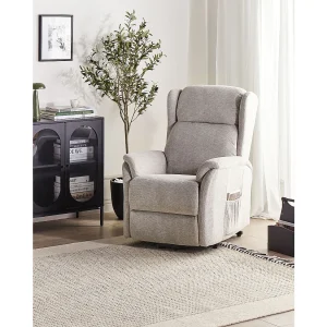 Elektrische relaxfauteuil ELEGY Stof Lichtgrijs