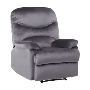 Fauteuil fluweel grijs ESLOV Fauteuil fluweel grijs ESLOV