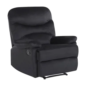 Fauteuil fluweel zwart ESLOV Fauteuil fluweel zwart ESLOV