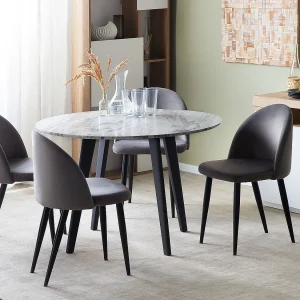 Eettafel MOSBY Marmer-look 110 cm 110 cm