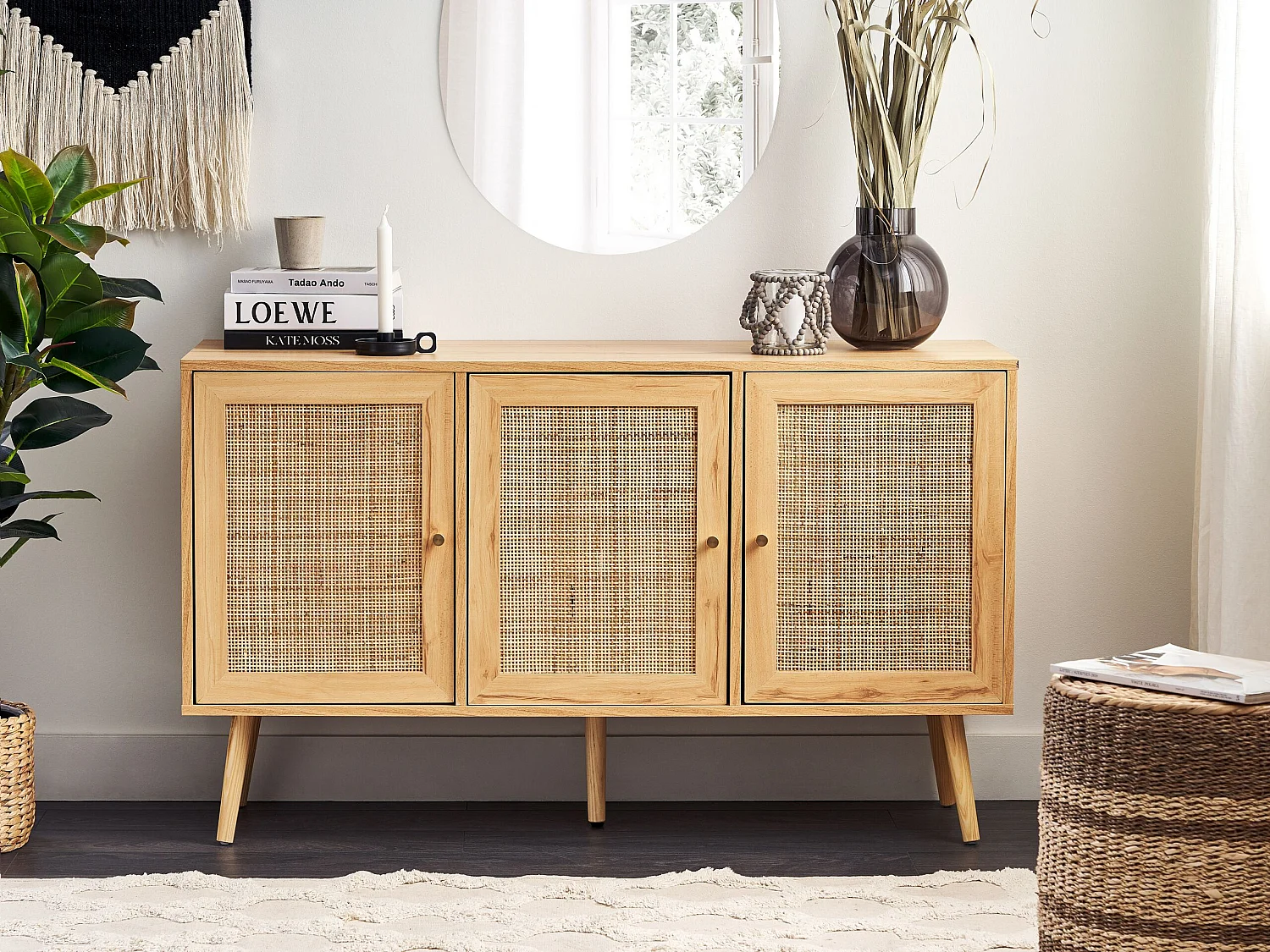Kast PEROTE Rotan Lichtbruin