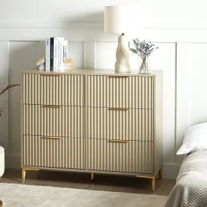 Ladekast 6 lades WALCOTT Beige Ladekast 6 lades WALCOTT Beige