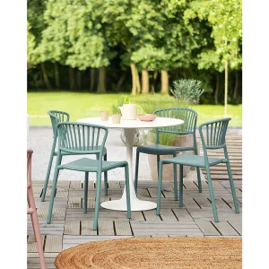 Set van 4 tuinstoelen GELA Mintgroen