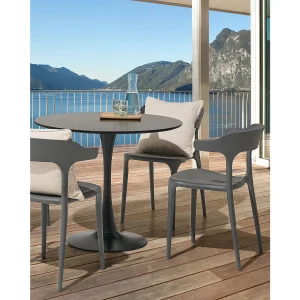 Set van 4 tuinstoelen GUBBIO Grijs Set van 4 tuinstoelen GUBBIO Grijs