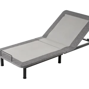 Elektrisch verstelbaar bedframe BRUNOY 80 x 200 cm Grijs
