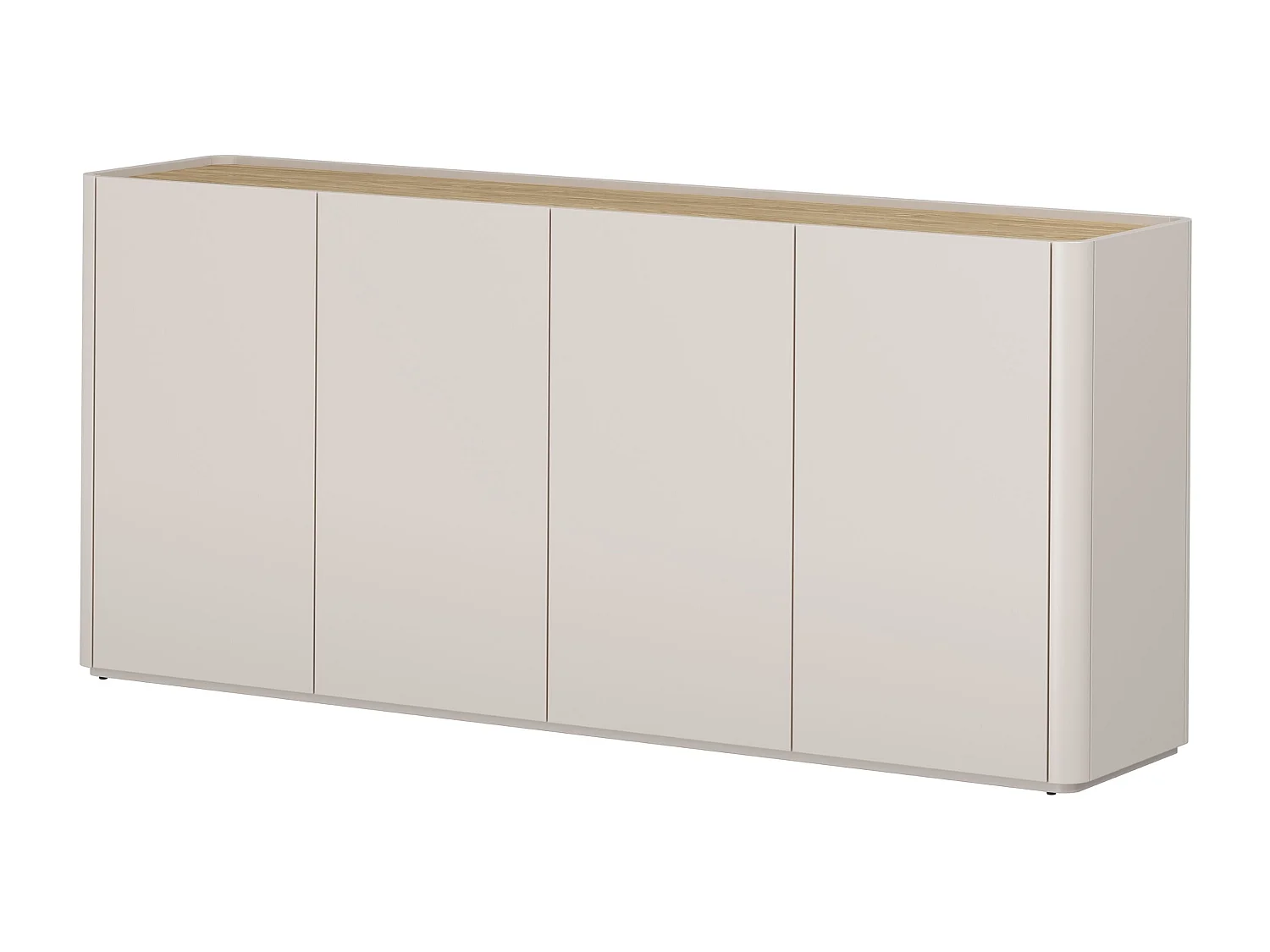 Elivo dressoir met 4 deuren, 48x200 cm