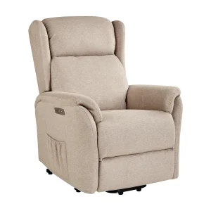 Elektrische relaxfauteuil ELEGY Stof Taupe
