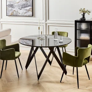 Eettafel OXHILL Zwart 120 cm 120 cm Eettafel OXHILL Zwart 120 cm 120 cm