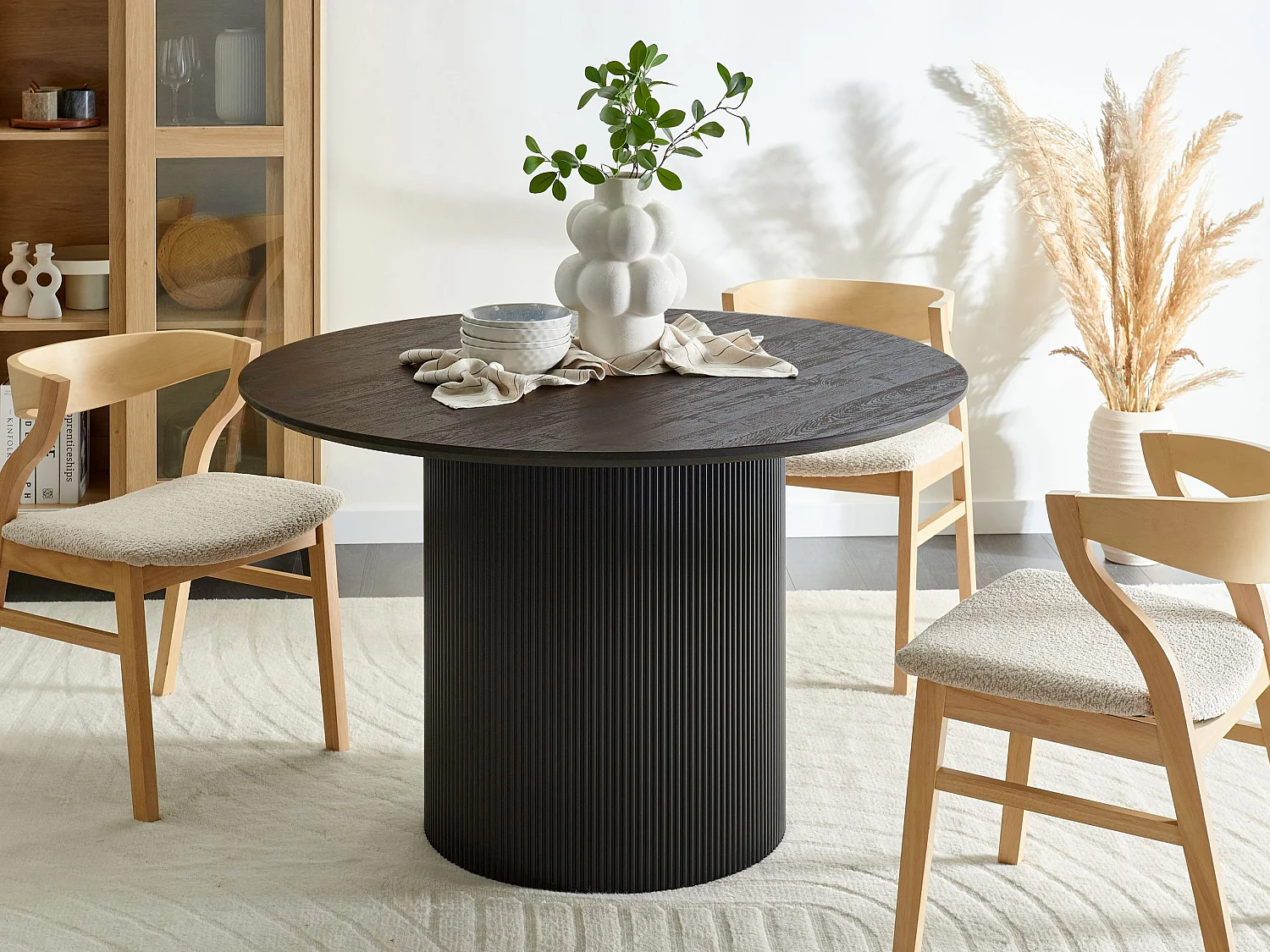 Eettafel SHEHO Zwart 120 cm 120 cm