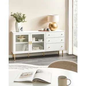 Dressoir met 2 deuren MILORA 160 cm Wit