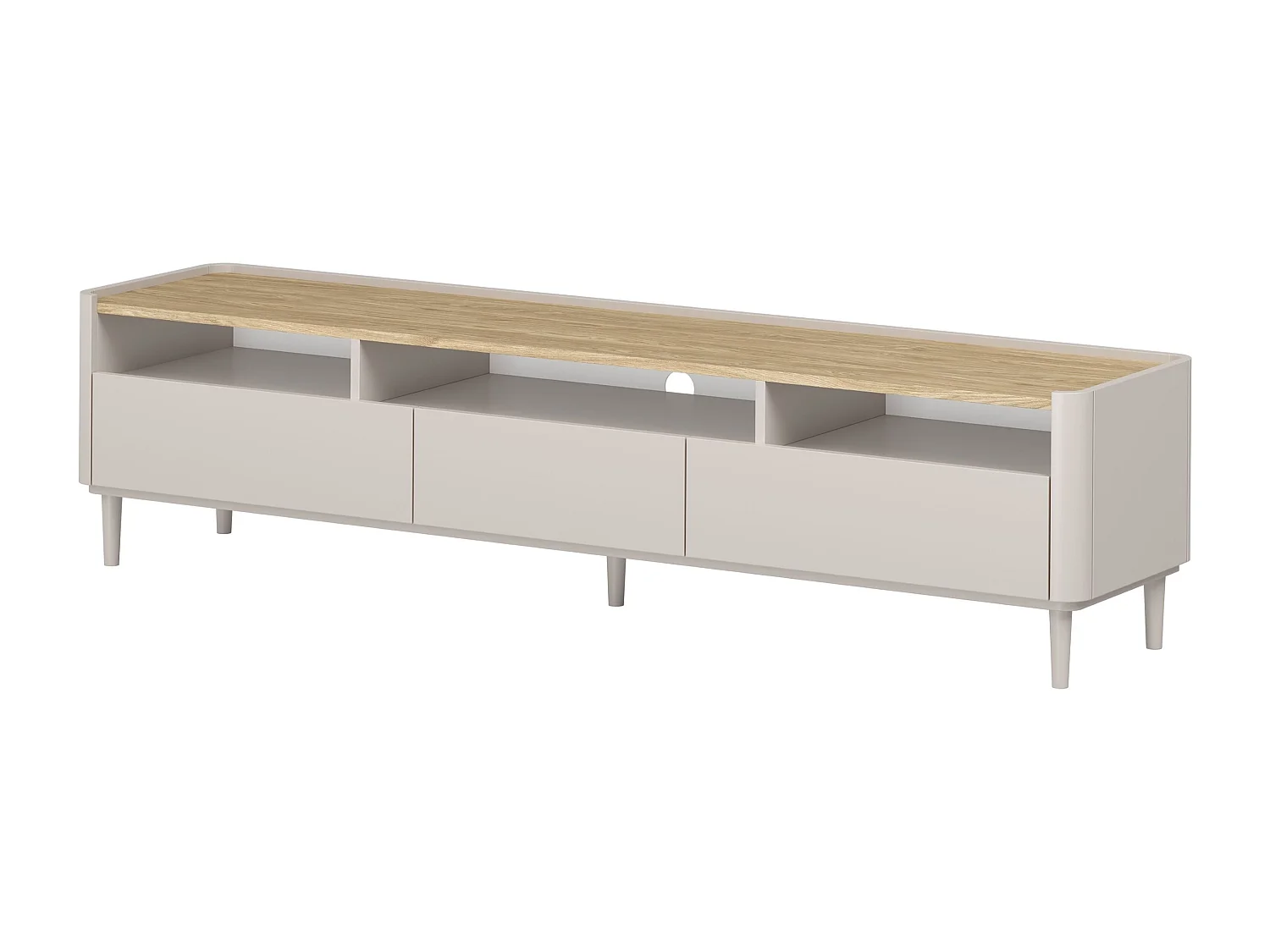 Dubbele tv met één deur en twee planken.