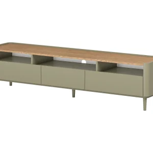 Dubbele tv met één deur en twee planken. Dubbele tv met één deur en twee planken.