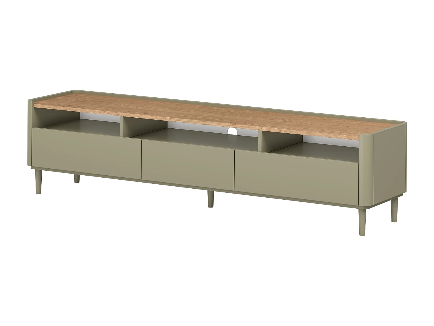 Dubbele tv met één deur en twee planken.