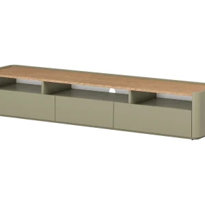 Dubbele tv met één deur en twee planken. Dubbele tv met één deur en twee planken.