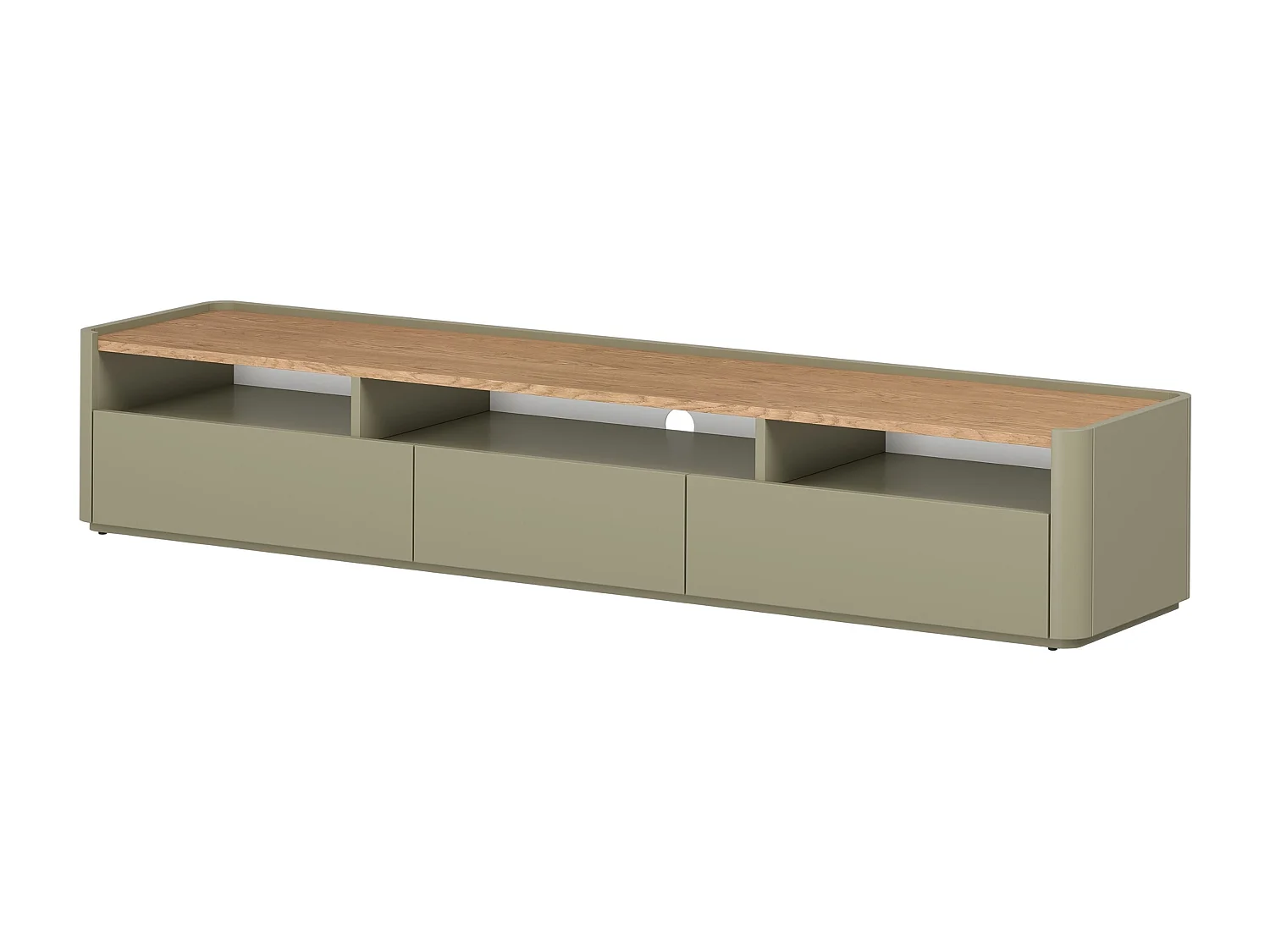 Dubbele tv met één deur en twee planken.