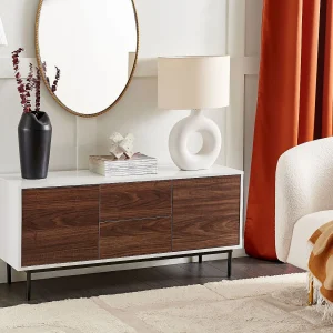 Kast OKLAND Houtachtig Wit