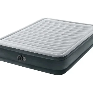 Elektrisch Opblaasbaar Tweepersoonsmatras Fibertech 33cm Grijs – Zacht en Stevig Comfort, Snelle Opblaastijd van 3 Minuten Elektrisch Opblaasbaar Tweepersoonsmatras Fibertech 33cm Grijs – Zacht en Stevig Comfort, Snelle Opblaastijd van 3 Minuten