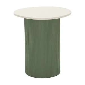 Frankfurt bijzettafel met een modern design met groeven en marmerlook. Frankfurt bijzettafel met een modern design met groeven en marmerlook.