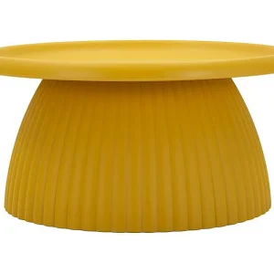 Geax salontafel, mosterdkleur, 70 cm diameter x 35 cm breed