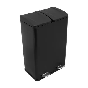 Dubbele Pedaalemmer 60 L – Zwart Dubbele Pedaalemmer 60 L – Zwart