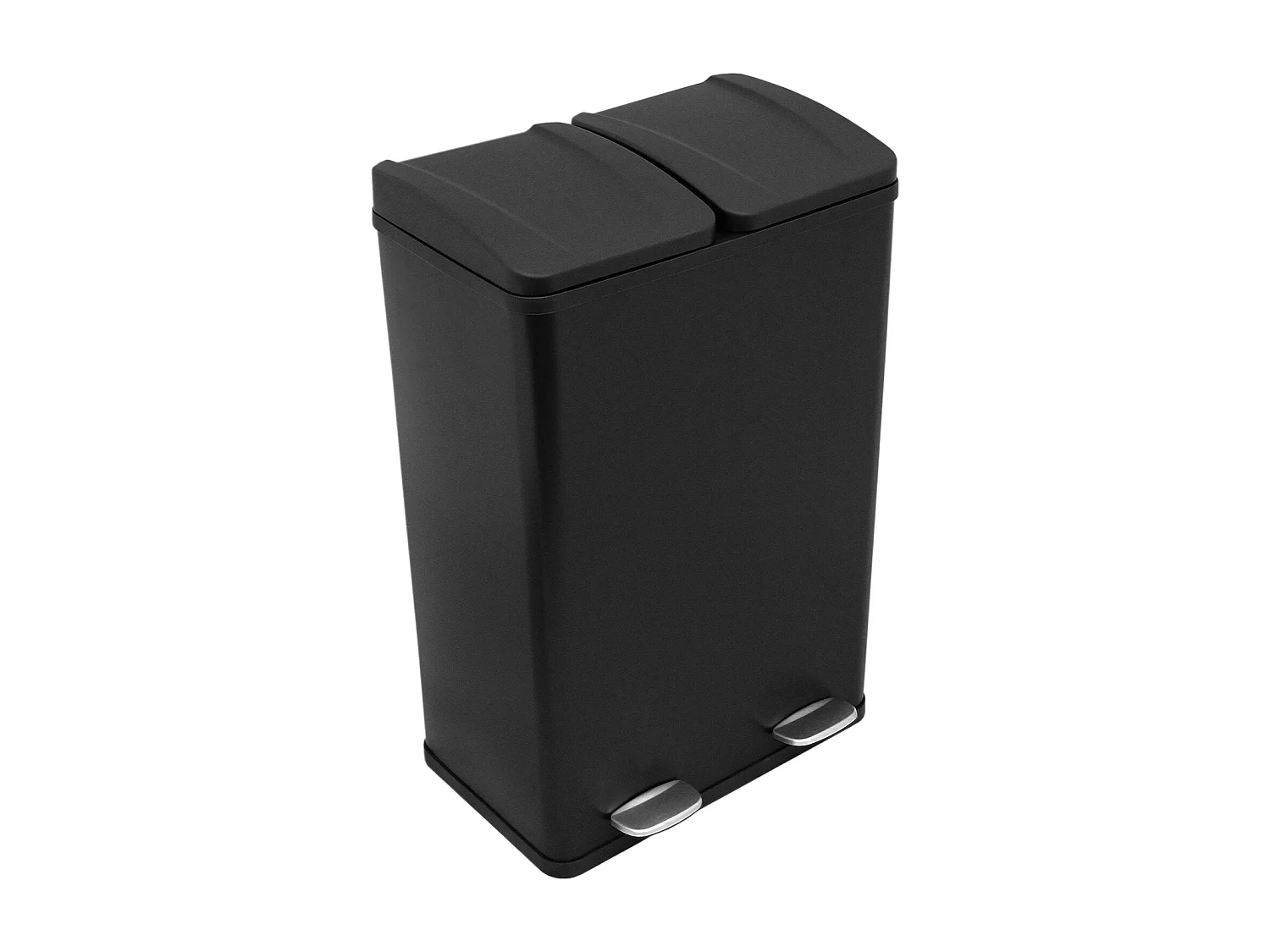 Dubbele Pedaalemmer 60 L - Zwart