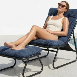 Fauteuil lounge papasan style bohème, pivotant 360° forme œuf en rotin PE avec coussin épais pour salon et balcon