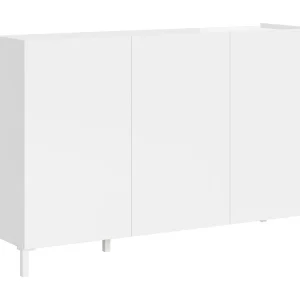 Dressoir met 3 deuren 130x40x84 glanzende wit Solaria Dressoir met 3 deuren 130x40x84 glanzende wit Solaria