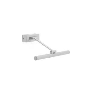 Faro Barcelona – Magritte 300 Wandlamp, 6W LED 3000K – Verstelbaar, Schilderijlamp, 380Lm – Nikkel Faro Barcelona – Magritte 300 Wandlamp, 6W LED 3000K – Verstelbaar, Schilderijlamp, 380Lm – Nikkel