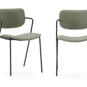 Eetkamerstoel Maika – 49x55x48cm – Groen – Set van 2 Eetkamerstoel Maika – 49x55x48cm – Groen – Set van 2