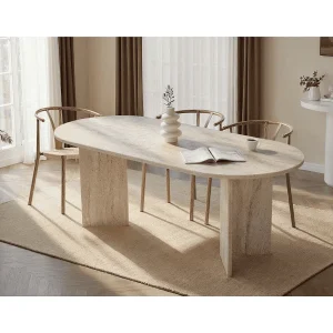 Eettafel met ovale blad L200 cm – CHARLIE Eettafel met ovale blad L200 cm – CHARLIE