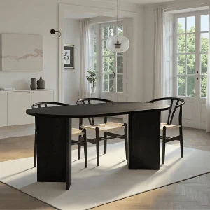 Eettafel met afgeronde randen L180 cm – SABLE