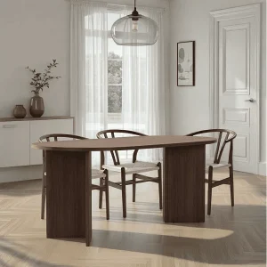 Eettafel met afgeronde randen L180 cm – SABLE