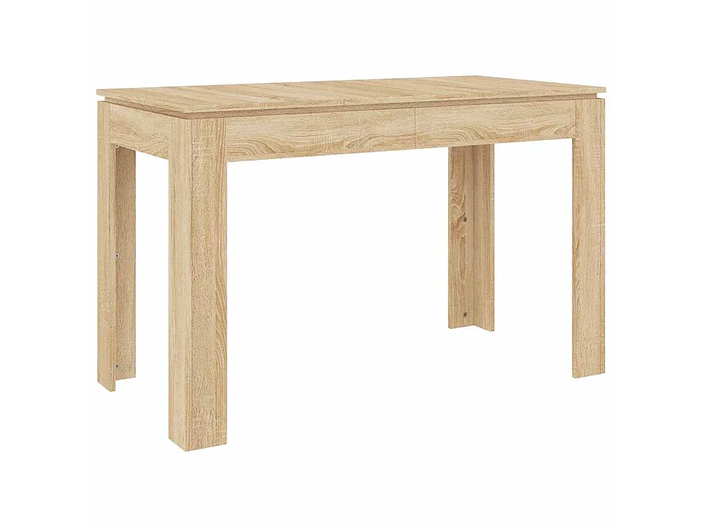 Eettafel 120x60x76 cm bewerkt hout sonoma eikenkleurig