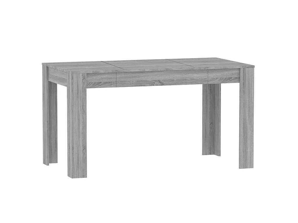 Eettafel 140x74,5x76 cm bewerkt hout grijs sonoma eikenkleurig