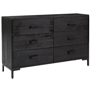Dressoir 110x35x70 cm massief grenenhout zwart Dressoir 110x35x70 cm massief grenenhout zwart