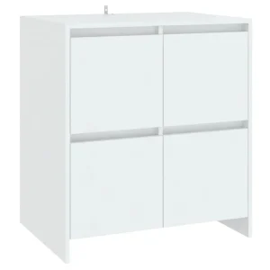 Dressoir 70x41x75 cm bewerkt hout wit Dressoir 70x41x75 cm bewerkt hout wit