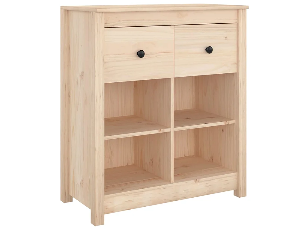 Dressoir 70x35x80 cm massief grenenhout