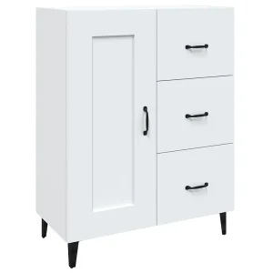 Dressoir 69,5x34x90 cm bewerkt hout wit Dressoir 69,5x34x90 cm bewerkt hout wit