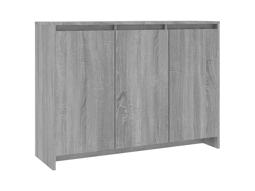 Dressoir 102x33x75 cm bewerkt hout grijs sonoma eikenkleurig
