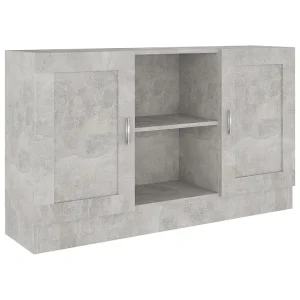 Dressoir 120×30,5×70 cm bewerkt hout betongrijs Dressoir 120×30,5×70 cm bewerkt hout betongrijs