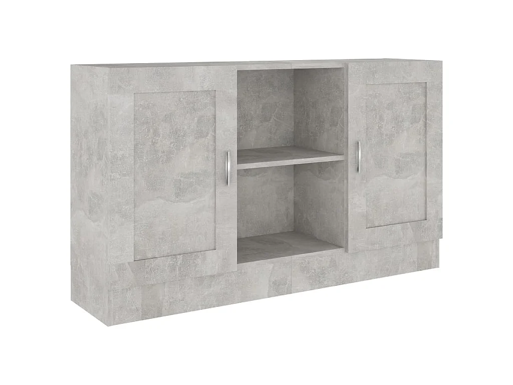 Dressoir 120x30,5x70 cm bewerkt hout betongrijs