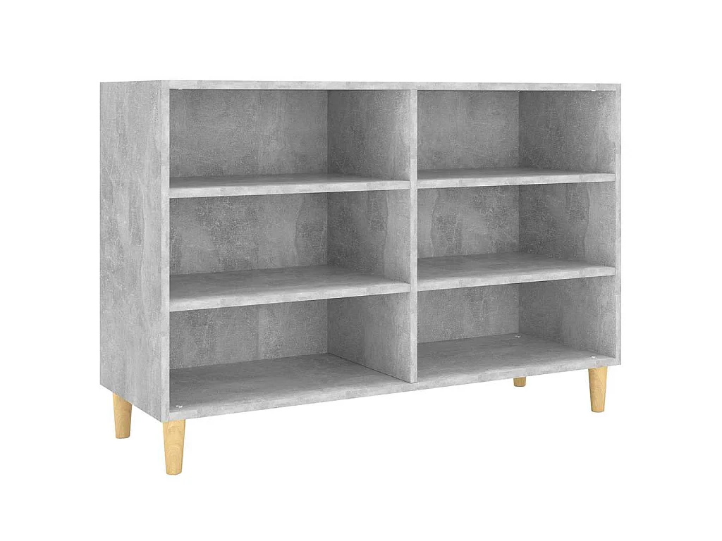 Dressoir 103,5x35x70 cm bewerkt hout betongrijs