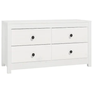 Dressoir 100x40x54 cm massief grenenhout wit Dressoir 100x40x54 cm massief grenenhout wit