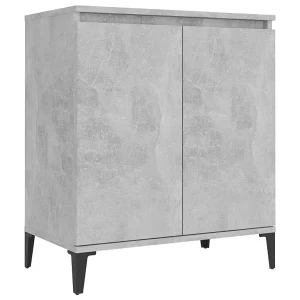 Dressoir 60x35x70 cm bewerkt hout betongrijs Dressoir 60x35x70 cm bewerkt hout betongrijs