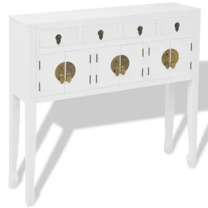 Dressoir Chinese stijl massief hout wit Dressoir Chinese stijl massief hout wit