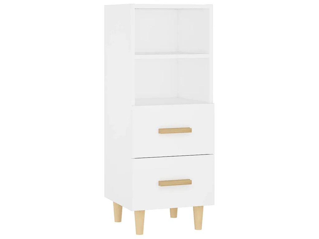 Dressoir 34,5x34x90 cm bewerkt hout wit