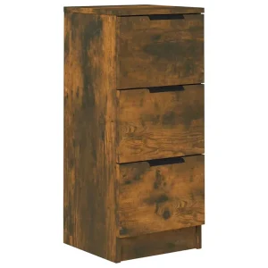 Dressoir 30x30x70 cm bewerkt hout gerookt eikenkleurig Dressoir 30x30x70 cm bewerkt hout gerookt eikenkleurig