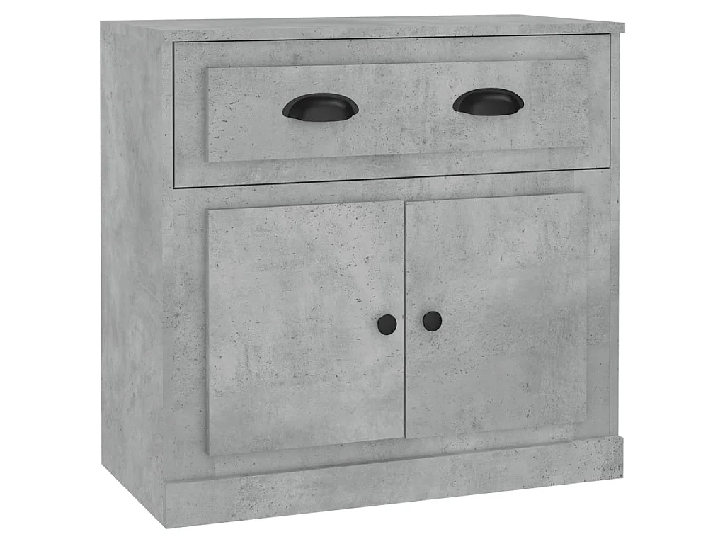 Dressoir 70x35,5x67,5 cm bewerkt hout betongrijs