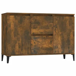 Dressoir 104x35x70 cm bewerkt hout gerookt eikenkleurig Dressoir 104x35x70 cm bewerkt hout gerookt eikenkleurig